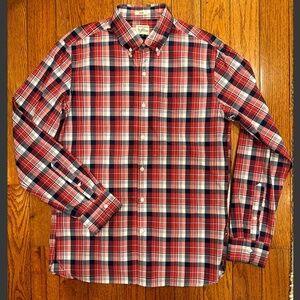 J CREW // MEN'S COTTON POPLIN SHIRT // SIZE M